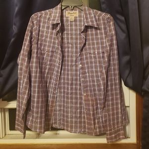 Wrangler check pattern long sleeve button up